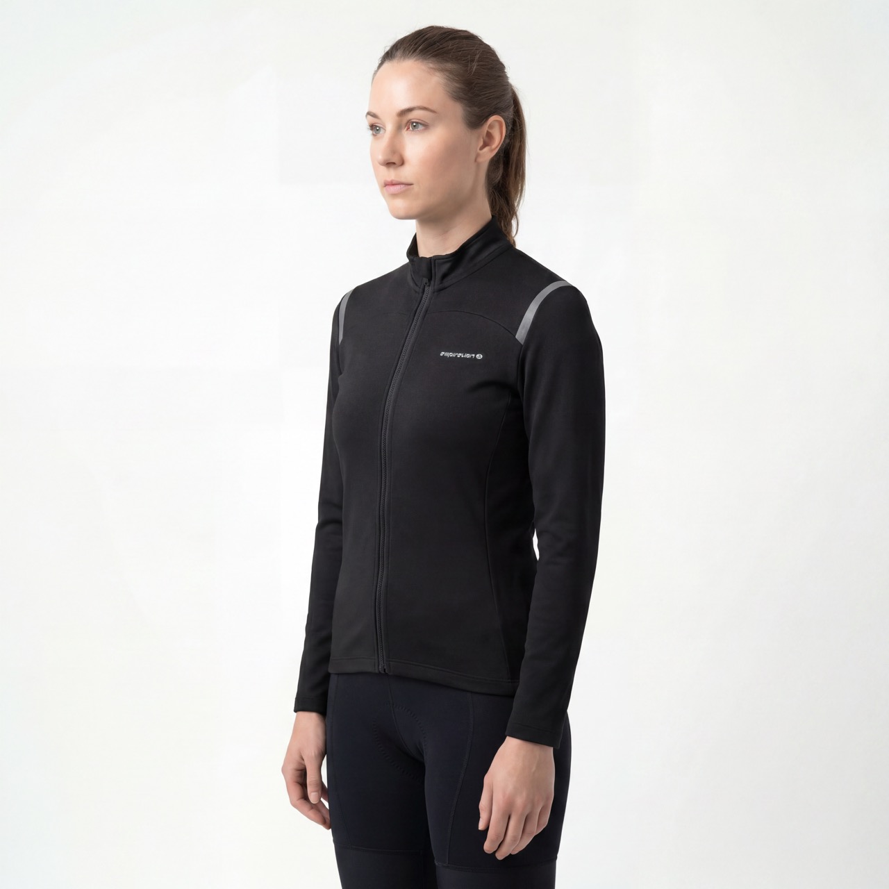 Damen-Fahrradjacke mit reflektierenden Besätzen