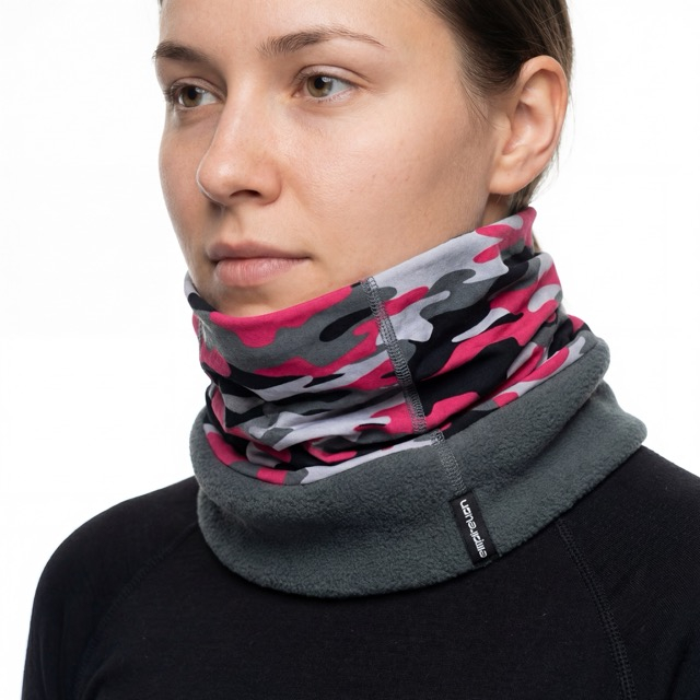 Halswärmer-Gamasche aus Fleece, winddicht, Gesichtsmasken-Abdeckung, Schal für kaltes Wetter, für Damen und Herren