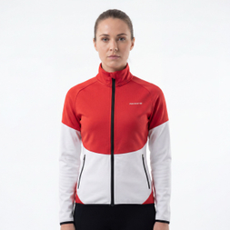 Sportliche, modische Damenjacke mit Farbblockeinsätzen