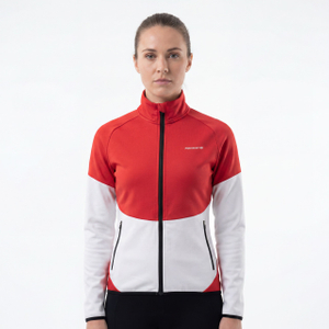 Sportliche, modische Damenjacke mit Farbblockeinsätzen