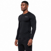 Herren-Thermounterwäsche, lange Unterhose, Basisschicht, Innenfleece, Oberteil und Unterteil, 2-teiliges Set