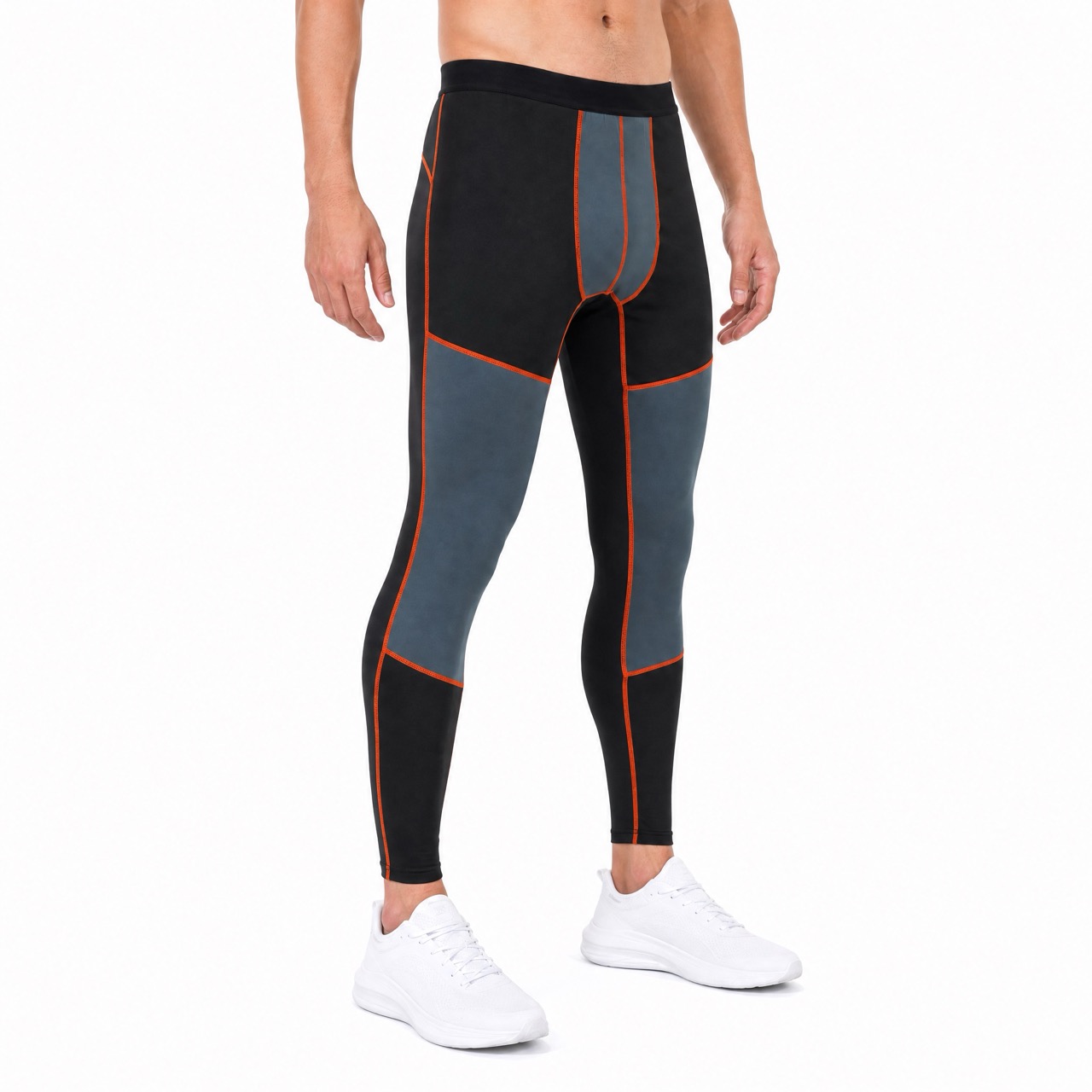 VMTR Herren-Leggings mit Farbblockdesign