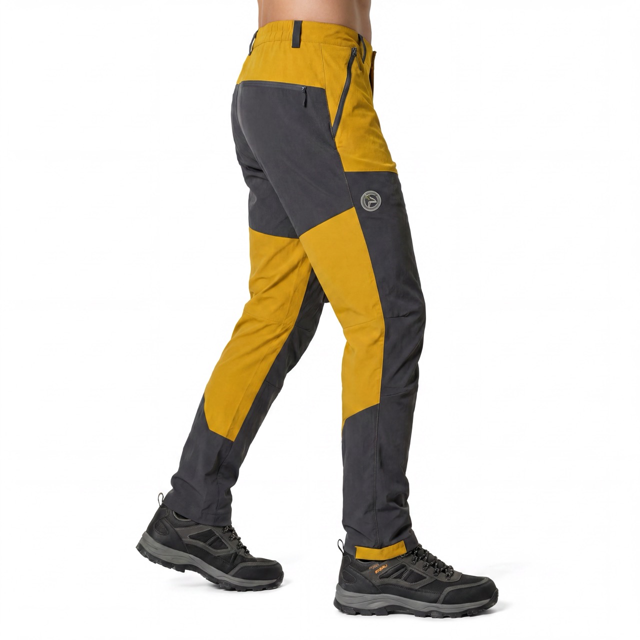 Herren-Wander-Schneehose, Farbblock-Trekkinghose