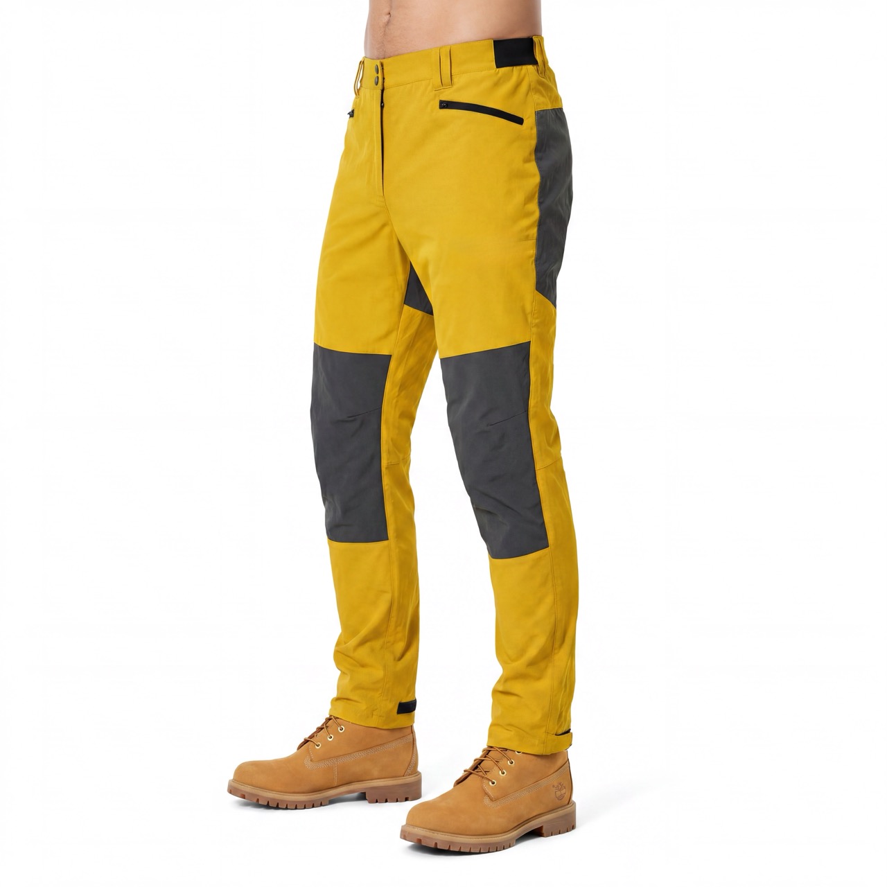 Farbblock-Trekkinghose für Herren, Wanderhose mit elastischem Bund