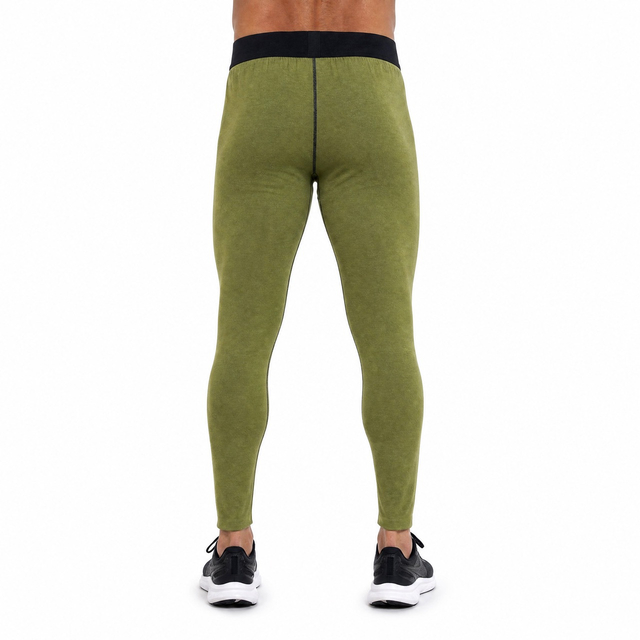Reversible, farbblockierte Baselayer-Unterwäschehose für Herren aus doppelt gebürstetem Fleece