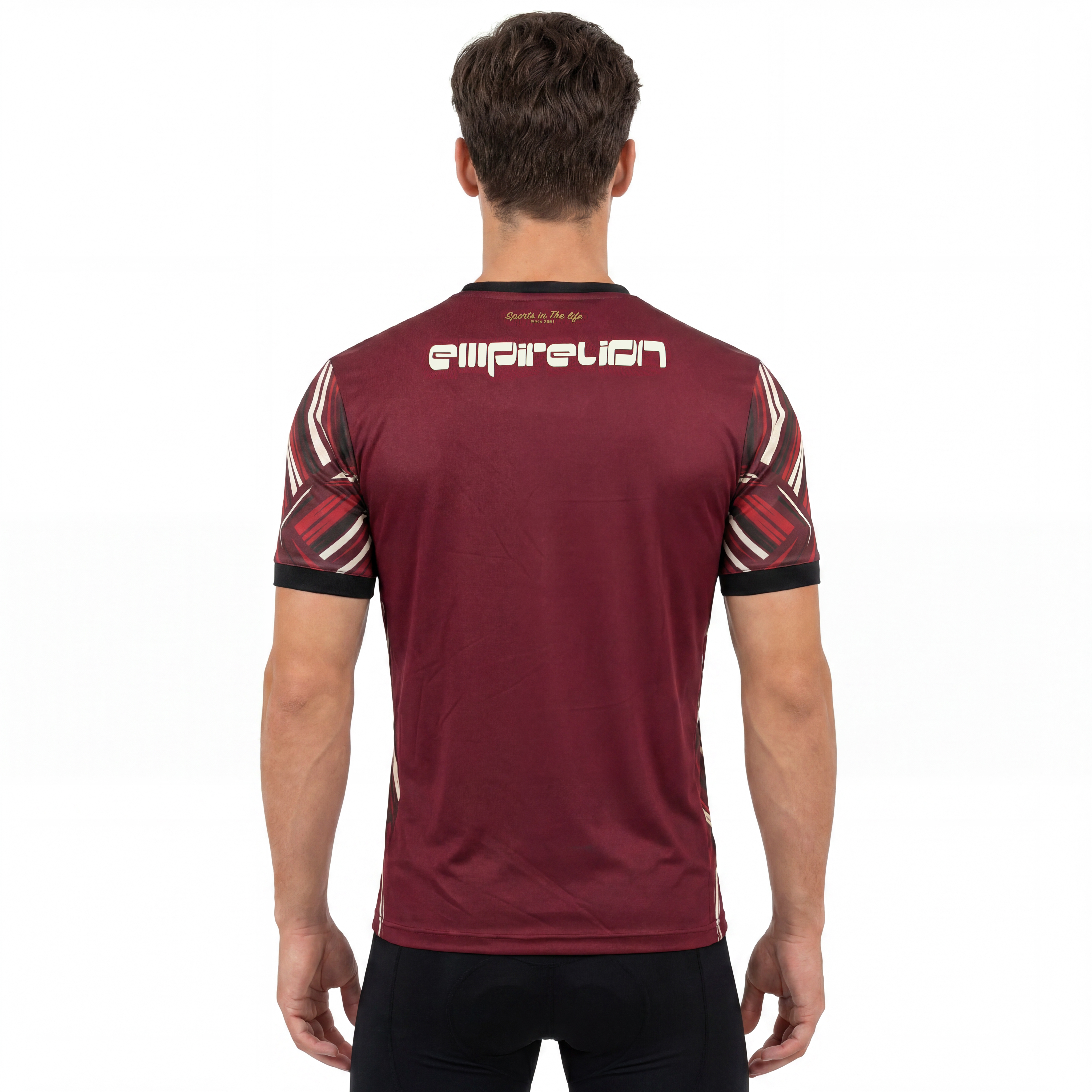 Herren-Sport-T-Shirt mit Farbblock-Volldruck