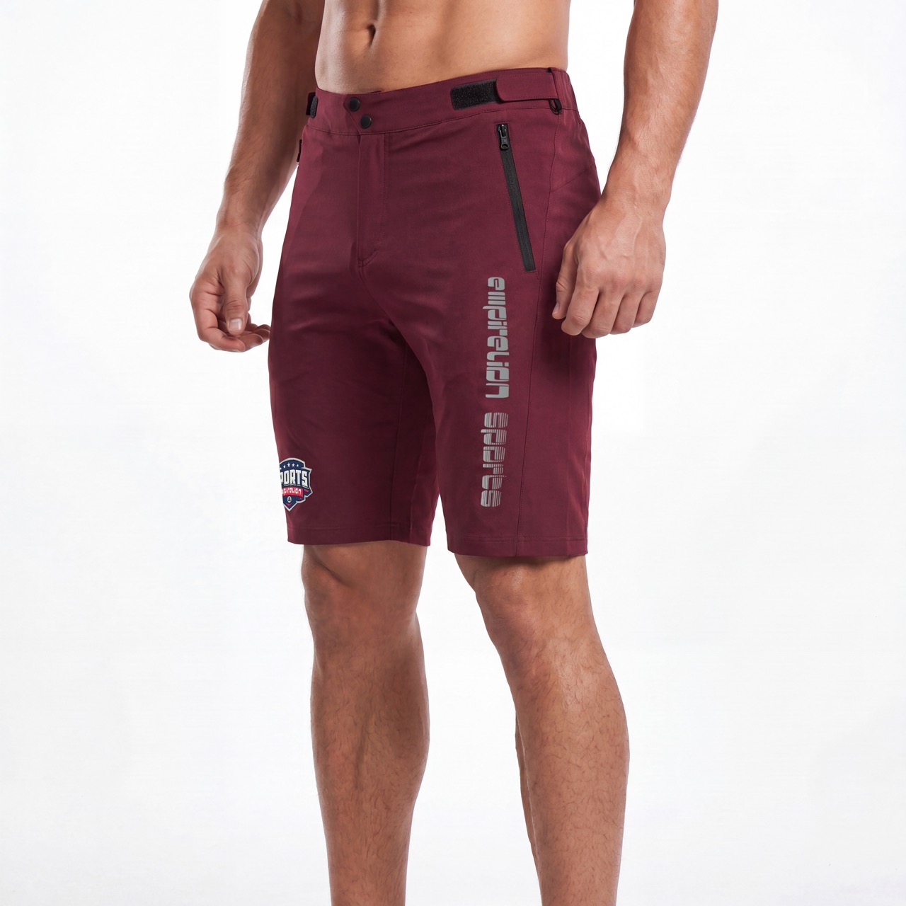 Reflektierende Herren-Shorts zum Radfahren und Wandern mit versiegelten Taschen