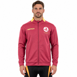 Übergroße Herren-Sportjacke mit Logo-Print