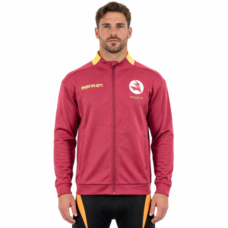 Übergroße Herren-Sportjacke mit Logo-Print