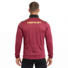 Herren-Sportjacke mit halbem Reißverschluss und Farbblock
