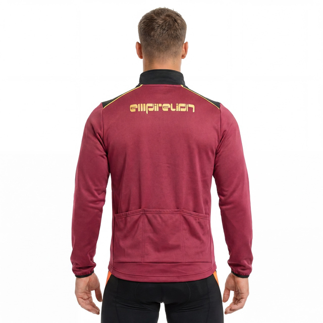 Herren-Sportjacke mit halbem Reißverschluss und Farbblock