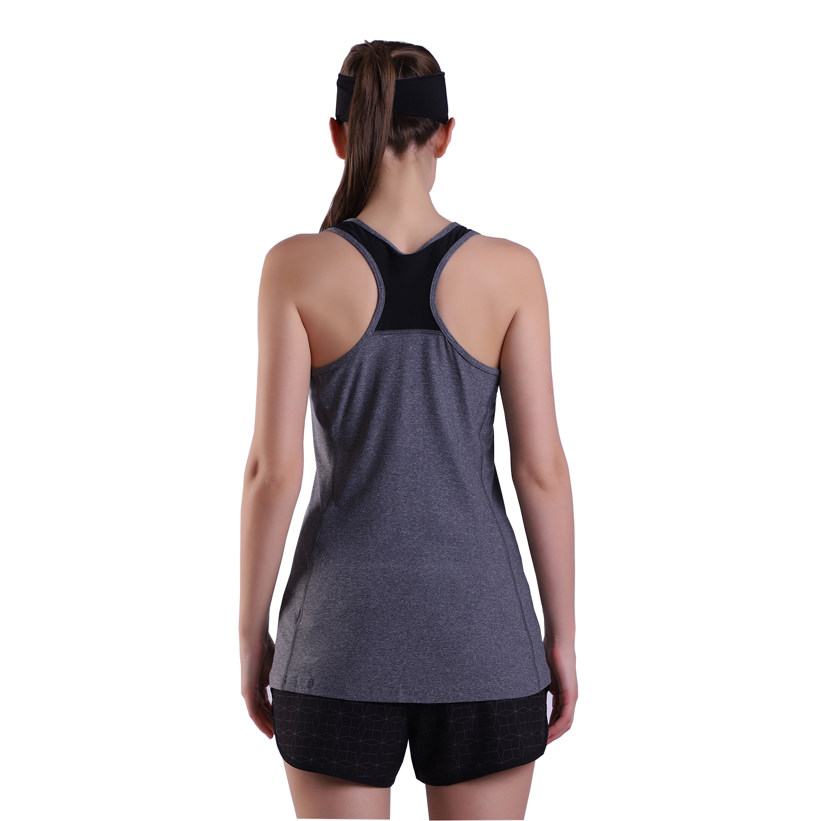 Frauen Slim Fit Racerback Tank Tops Mesh Rückenloser Muskeltank Running Tank Tops