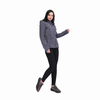 Lässige Sherpa Fuzzy Fleece Bonded Hoodie-Jacke für Damen