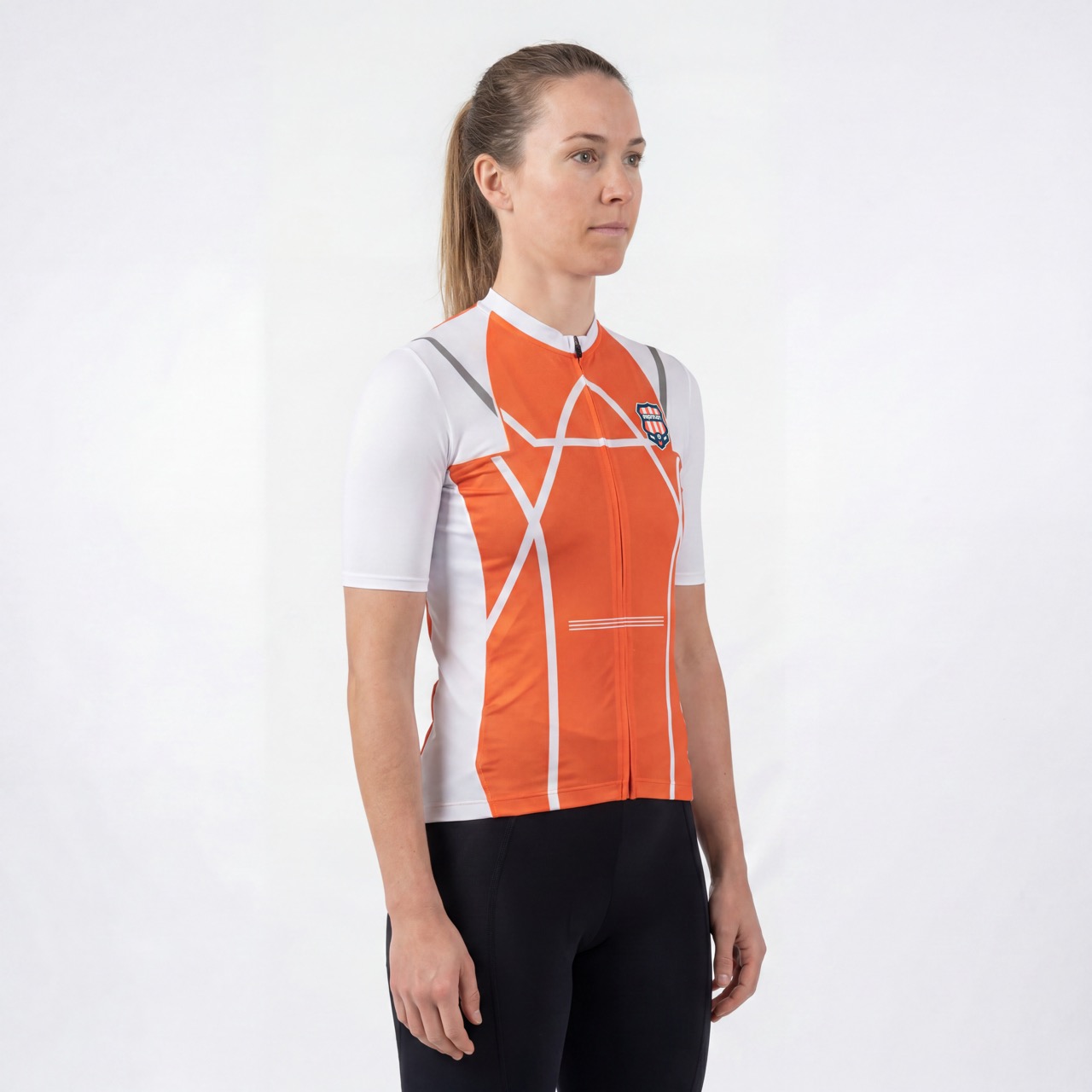 Leichtes, kurzärmliges Damen-Fahrradtrikot „Cold Feeling“.