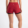 2-in-1-Laufshorts mit Allover-Print für Damen