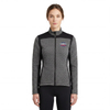 Gesteppte Farbblock-Fahrradjacke für Damen