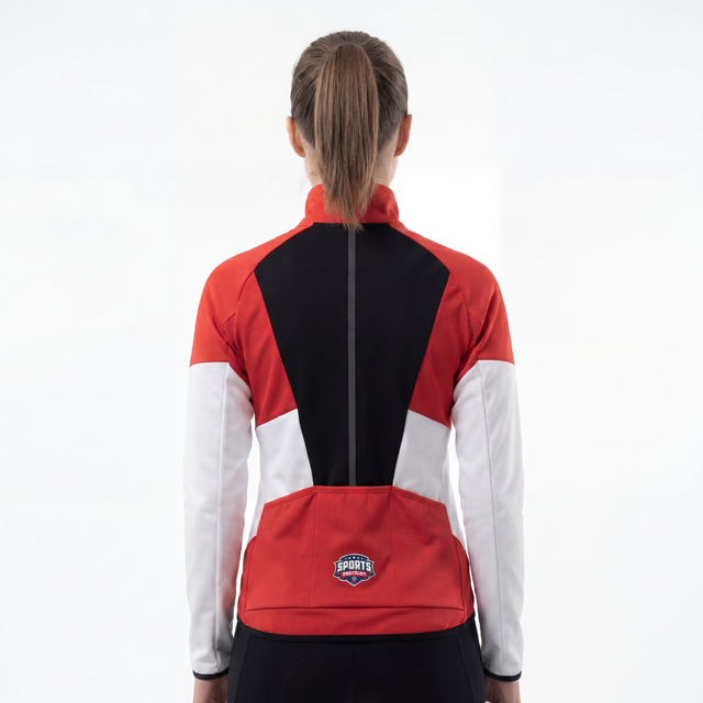 Sportliche, modische Damenjacke mit Farbblockeinsätzen