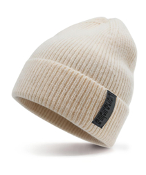 Wollähnliche Manschettenmütze, dicke, warme Wintermütze aus Thermostrick, weiche, dehnbare Outdoor-Mütze