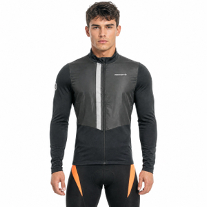 Windfeste Herren-Fahrradjacke mit reflektierenden Besätzen