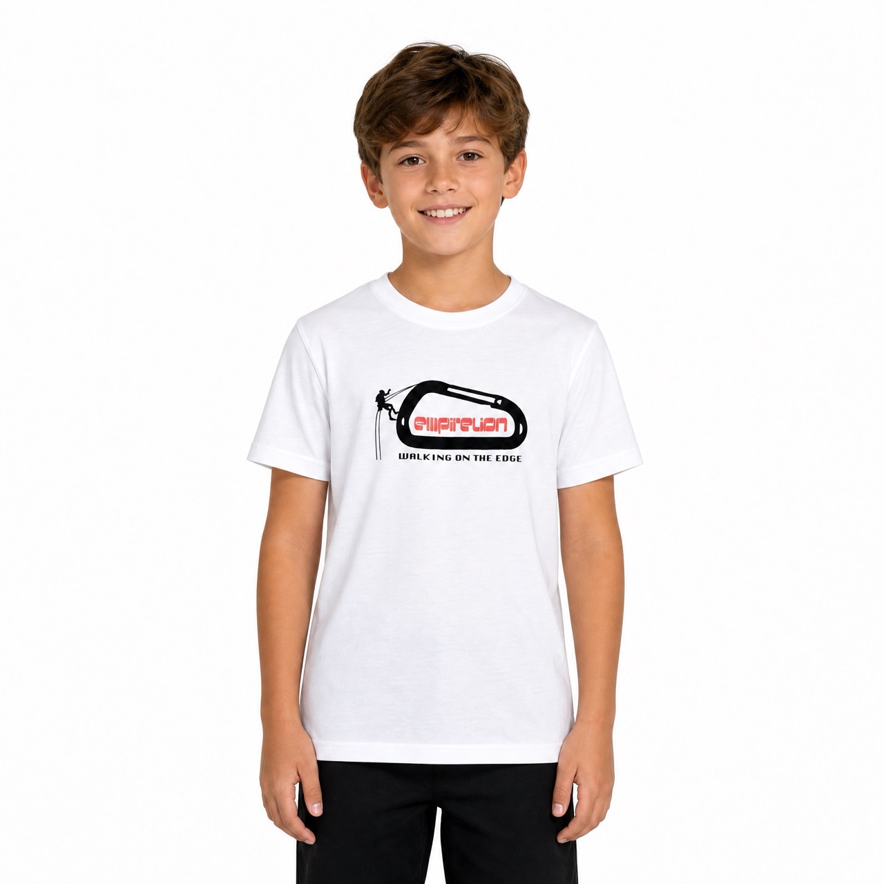 Kurzarm-T-Shirt zum Klettern für Jungen