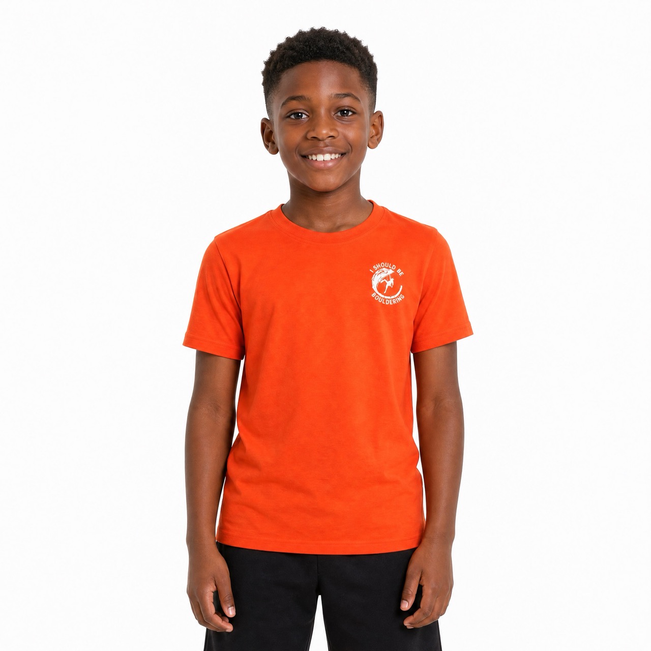 Kurzarm-T-Shirt zum Klettern für Jungen