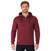 Bonded Zip Thru Hoodie für Herren, gemütliches, thermisches, winddichtes Kletter- und Wander-Sweatshirt
