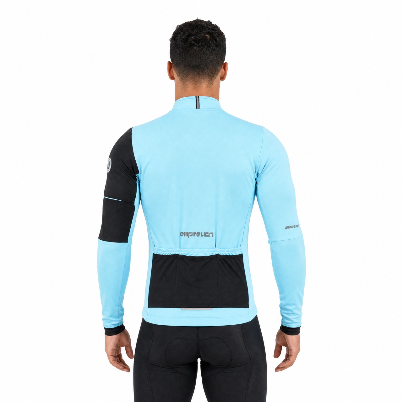 Herren-Fleece-Radjacke mit Netztasche und doppelter Gesäßtasche
