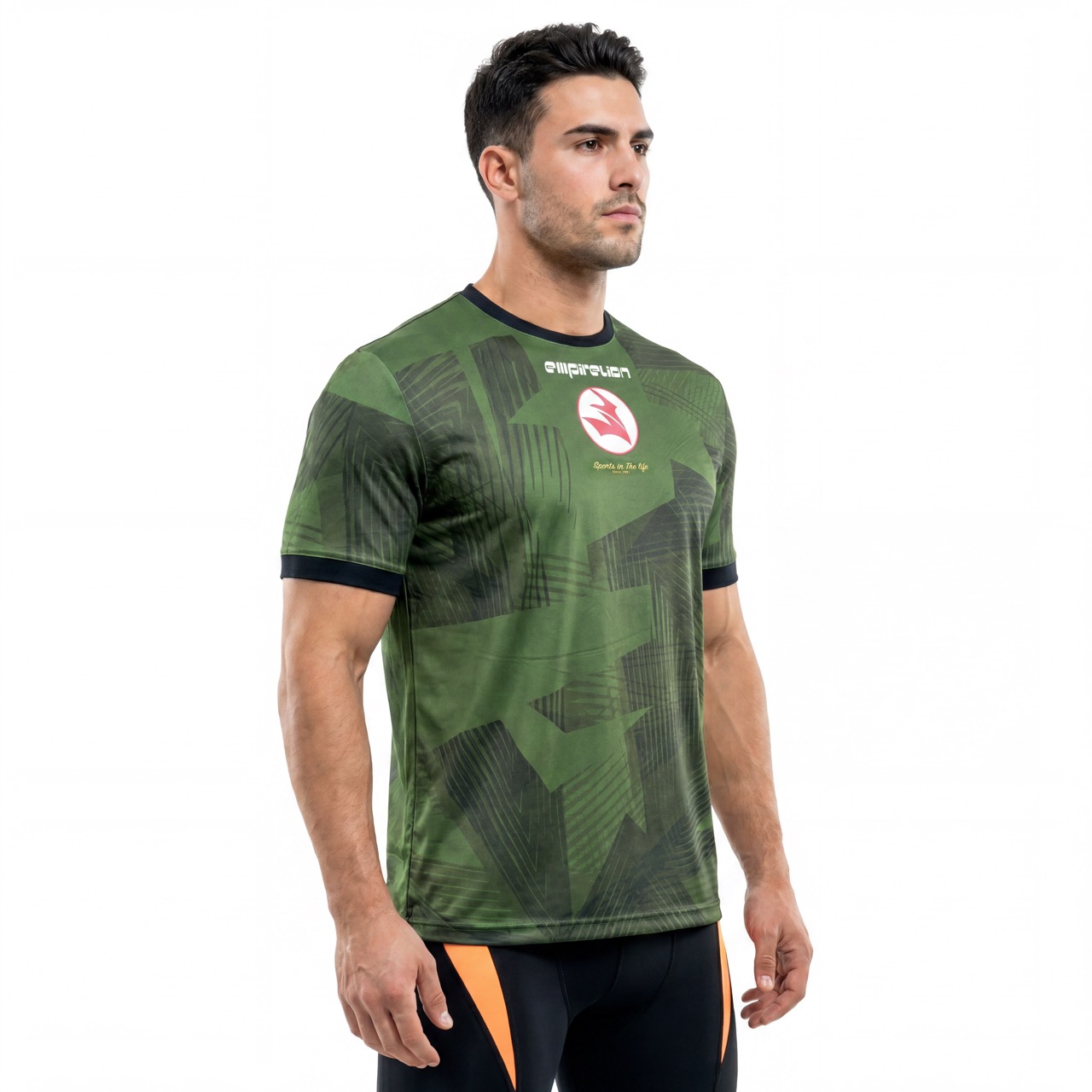 Herren-T-Shirt mit Allover-Print-Logo