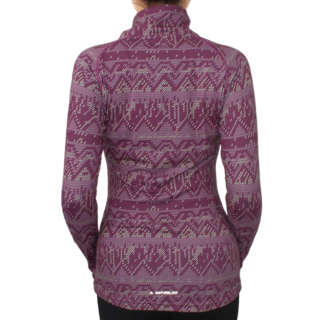 Frauen halb Zip leichter Langarm gedruckter Tops Yoga T -Shirt Running Pullover Shirts Top