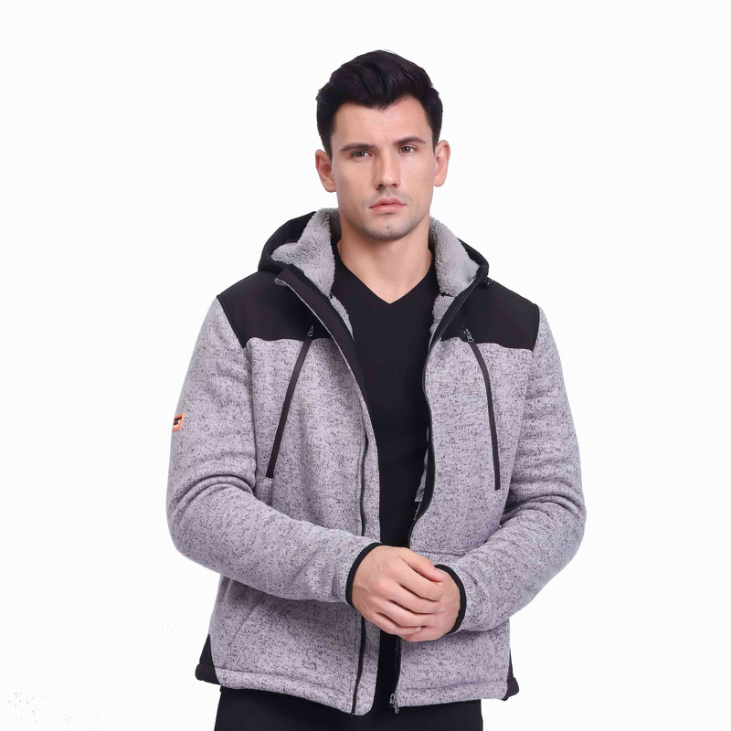 Herren Shaggy Bonded winddichte Winter-Outdoor-Kurzjacke