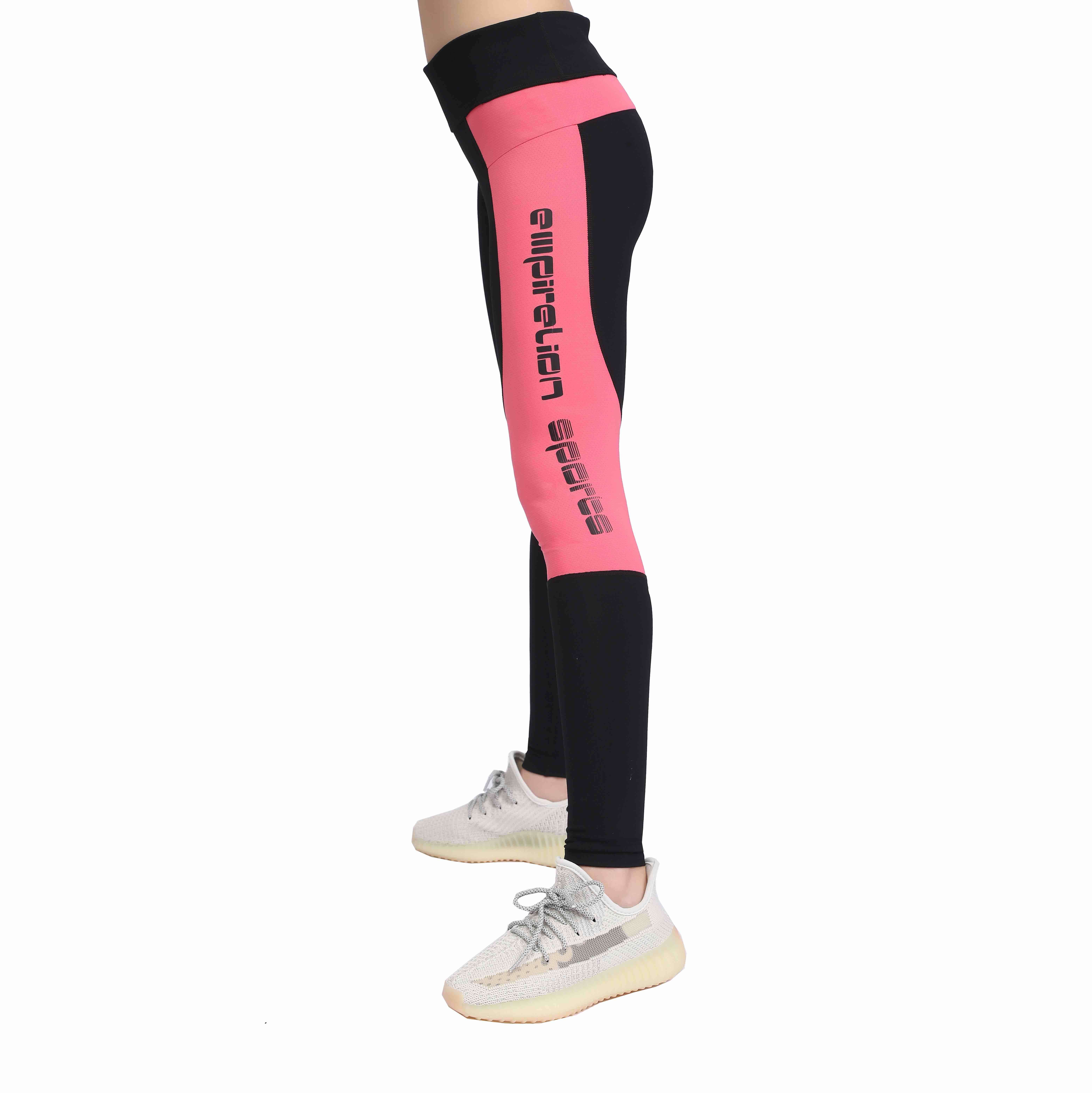 Damennetz Panel Reißverschluss Taschen Fitnessstudio -Training Leggings Yogahosen