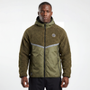 Herren-Winter-Outdoor-Kapuzenjacke mit gebondetem Sherpa-Steppeinsatz und reflektierendem Besatz