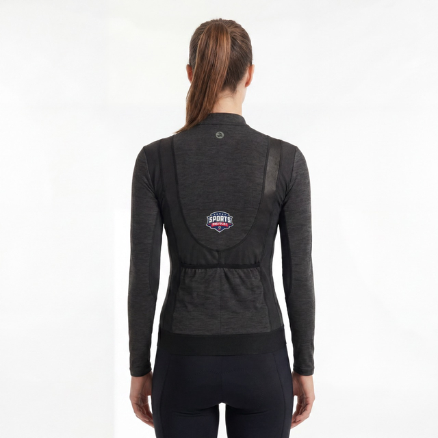 Damen-Radtrikotjacke mit Einsätzen
