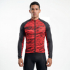 Herren-Fahrradjacke mit Farbblock-Aufdruck
