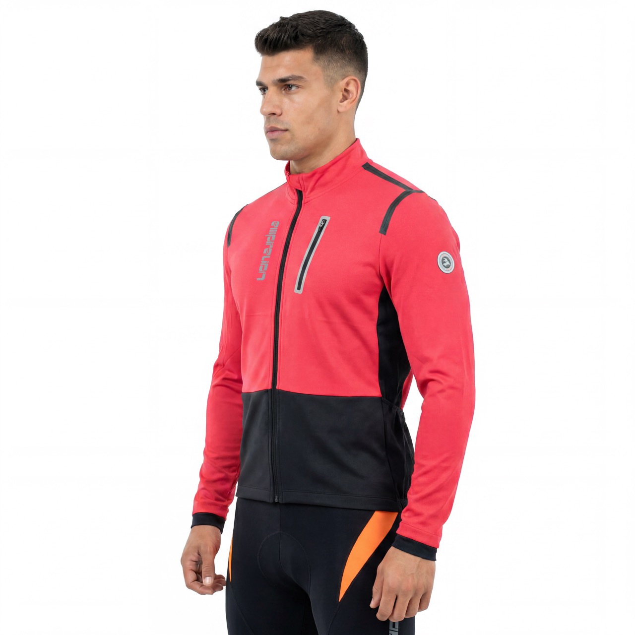 Fahrradjacke mit Bandbesatz