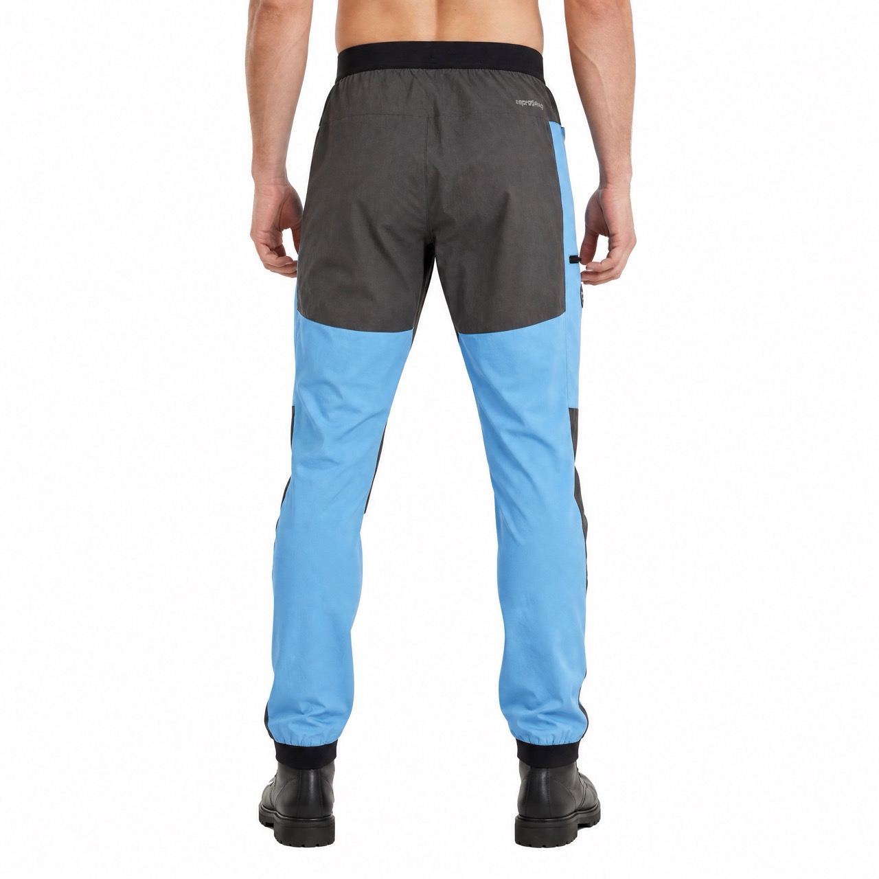 Herren-Wanderhose mit Farbblock-Motiv, elastische Taille
