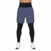 Windfeste Herren-Baselayer-2-in-1-Hose mit hohem Bund