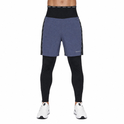 Windfeste Herren-Baselayer-2-in-1-Hose mit hohem Bund