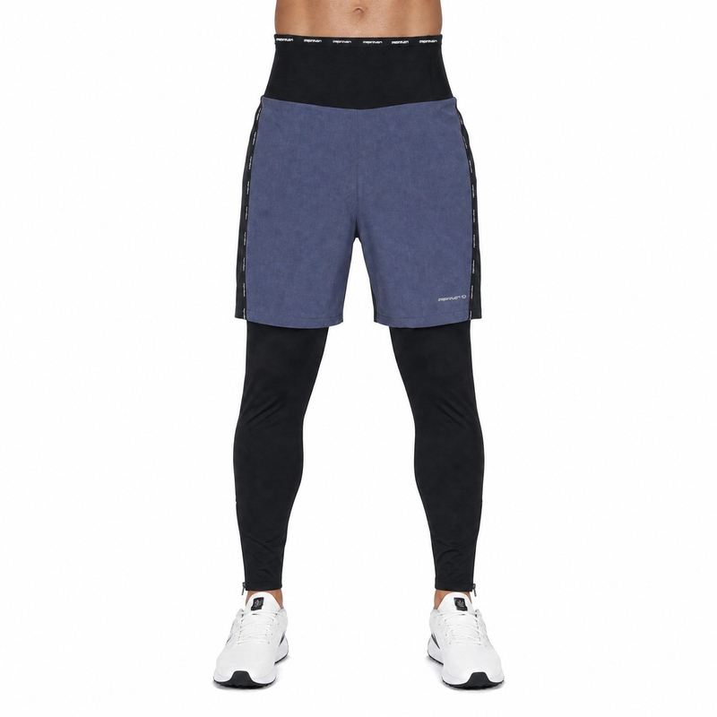 Windfeste Herren-Baselayer-2-in-1-Hose mit hohem Bund