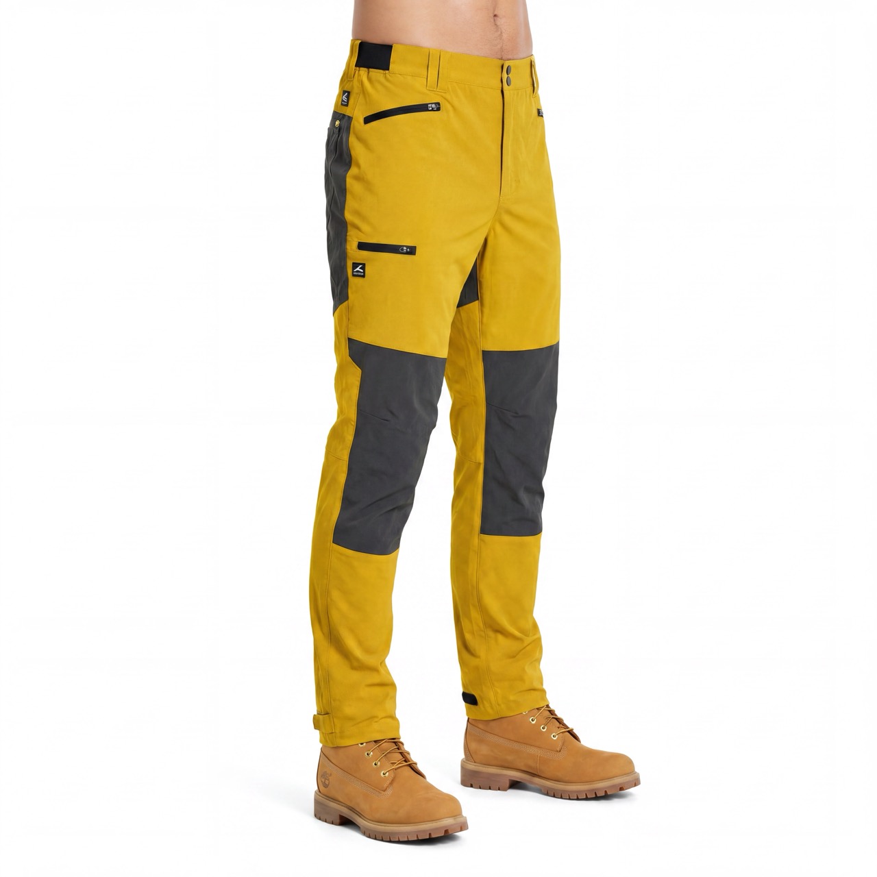 Farbblock-Trekkinghose für Herren, Wanderhose mit elastischem Bund