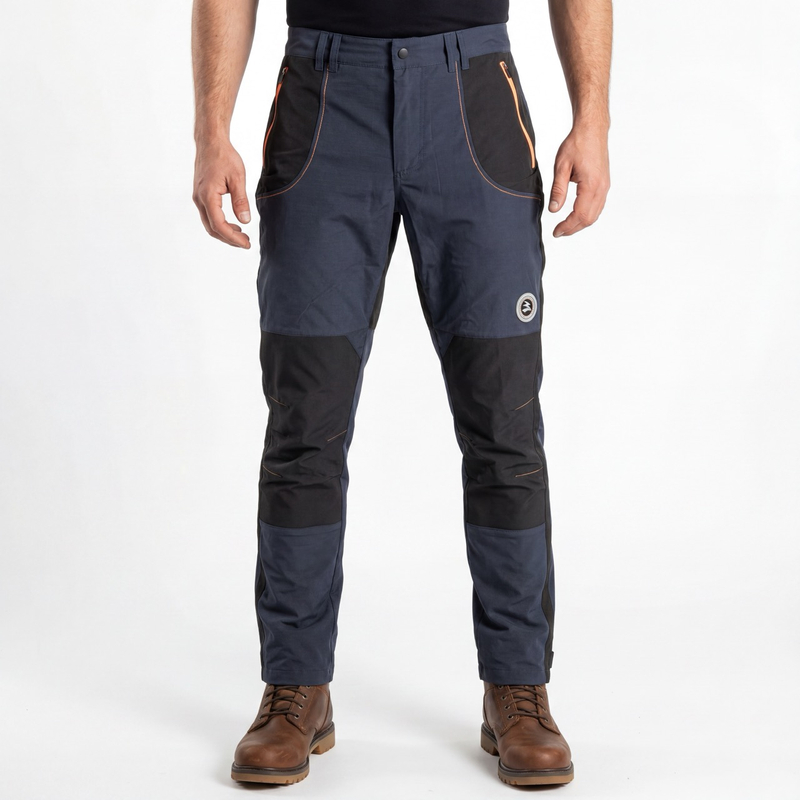 Herren-Sportmode-Hosen mit kontrastierenden Besätzen und Farbblock-Wanderhosen