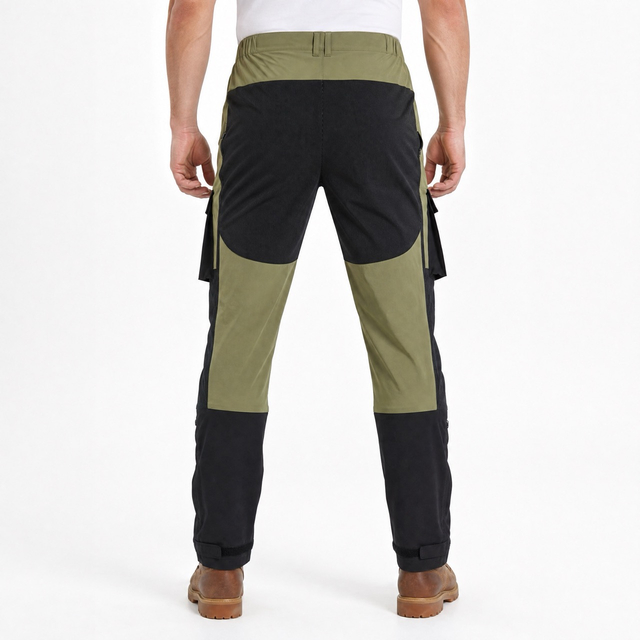 Herren-Sportmode-Cargohose, Farbblock-Trekkinghose