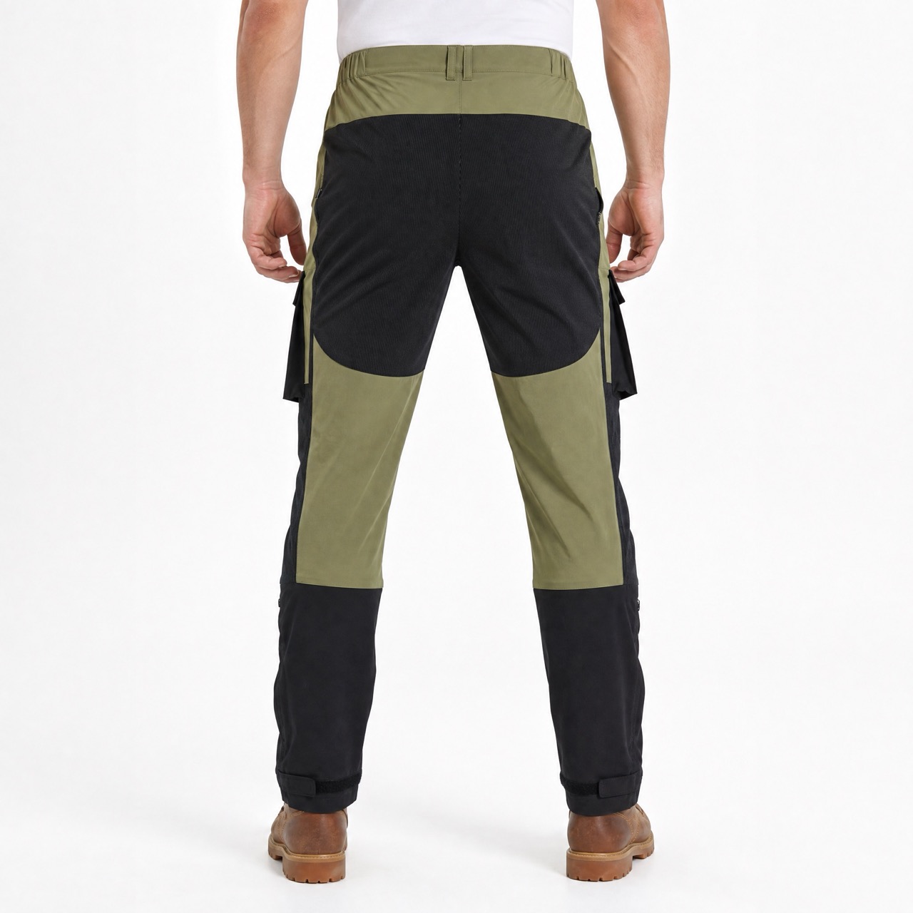 Herren-Sportmode-Cargohose, Farbblock-Trekkinghose