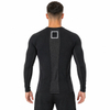 Herren-Kompressions-Baselayer mit reflektierenden Besätzen, aktive Slim-Fit-Oberteile