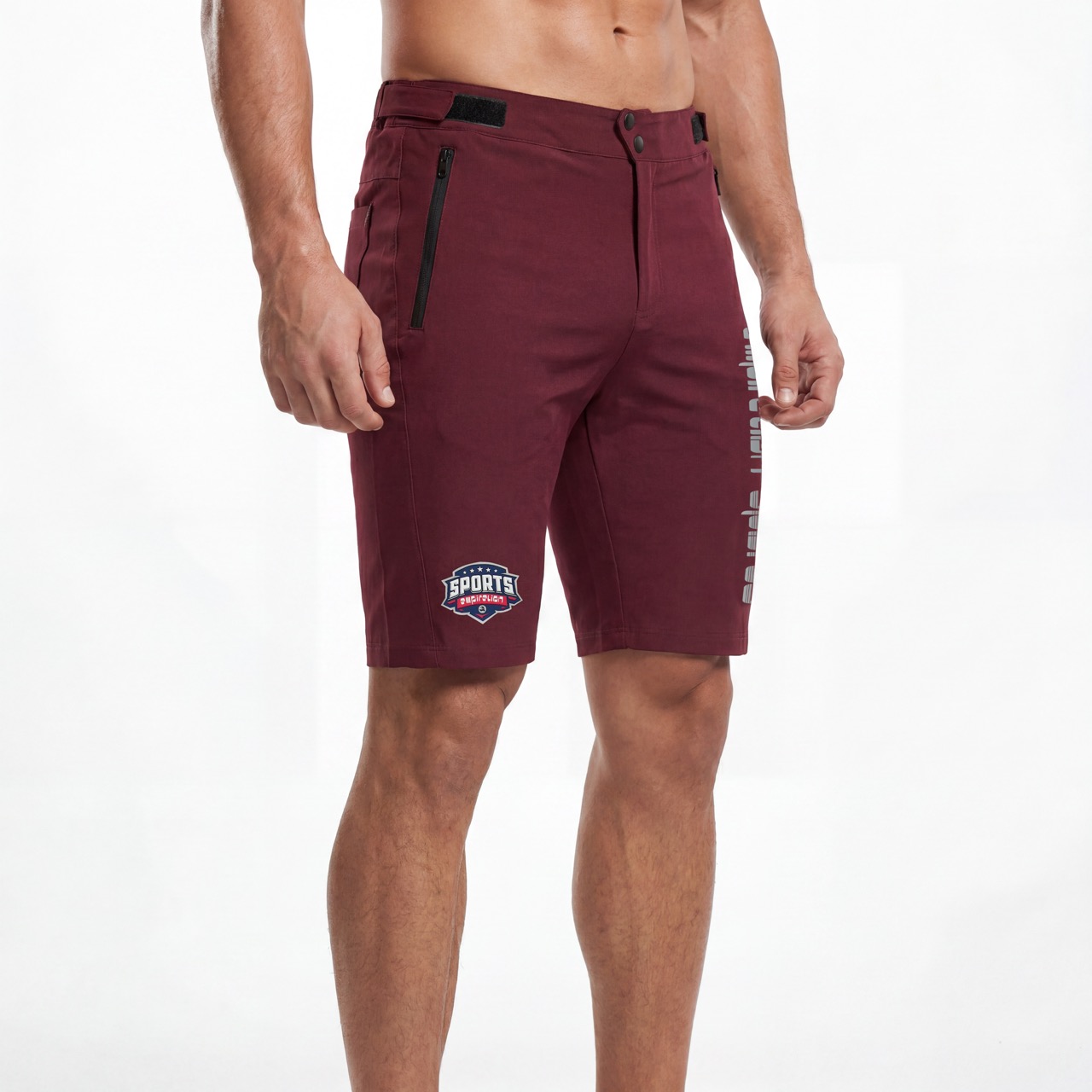 Reflektierende Herren-Shorts zum Radfahren und Wandern mit versiegelten Taschen