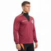 Herren-Sportjacke mit halbem Reißverschluss und Farbblock