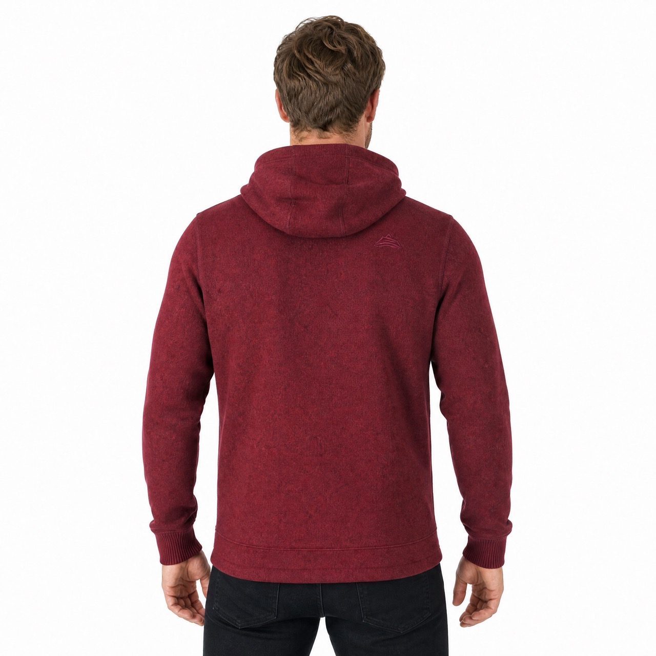 Bonded Zip Thru Hoodie für Herren, gemütliches, thermisches, winddichtes Kletter- und Wander-Sweatshirt