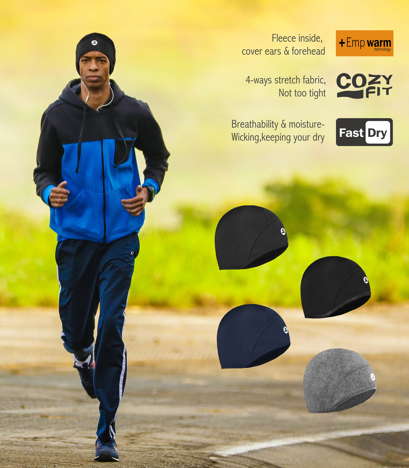 Schnelle trockene Sch&auml;delkappe