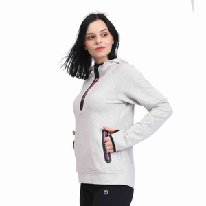Leichter Lauf-Sweatshirt mit versiegeltem Reißverschluss für Damen