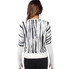 Damen Casual Fledermausärmel Pullover Stripes Slim Fit Yoga Top Shirt